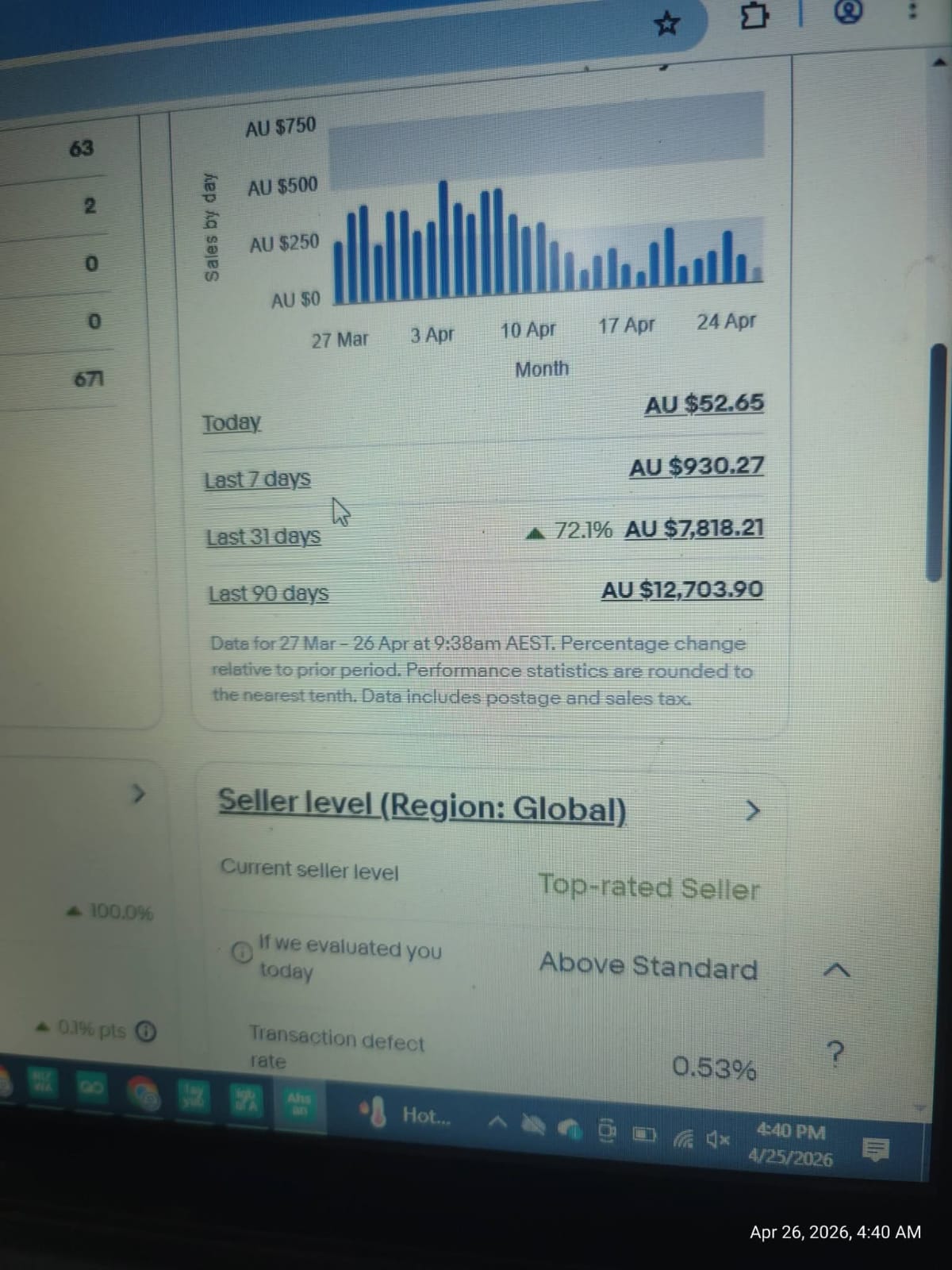 Real seller dashboard screenshot 4