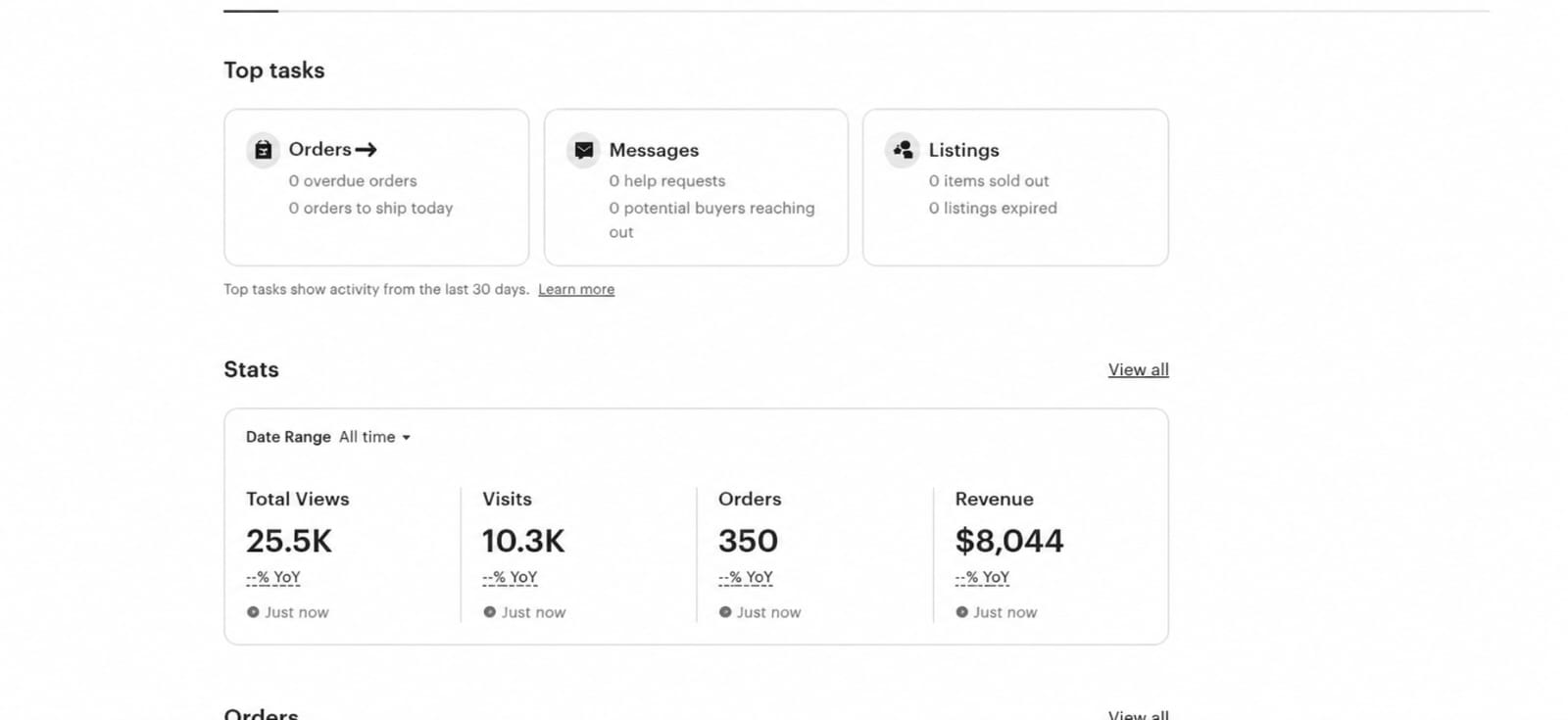 Real seller dashboard screenshot 16