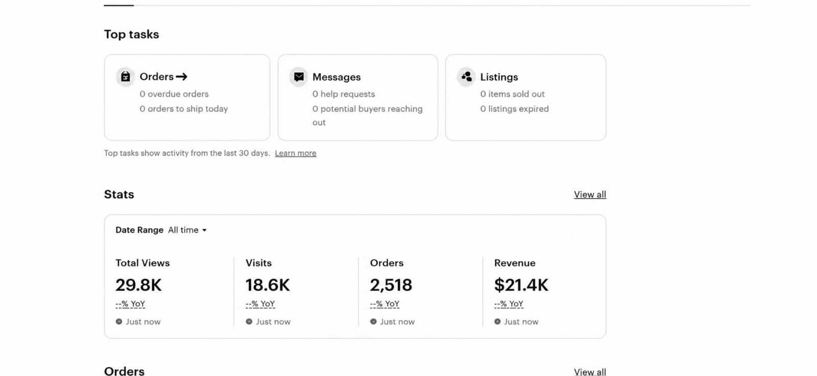 Real seller dashboard screenshot 17
